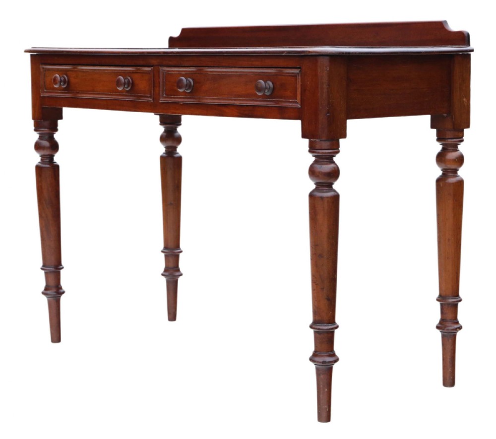 Victorian mahogany writing table 19th Century View VI