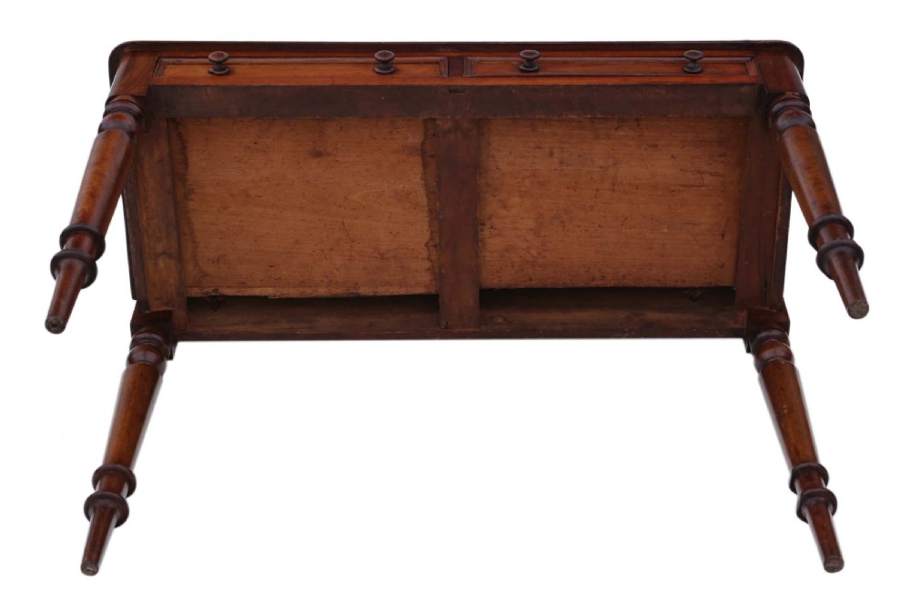 Victorian mahogany writing table 19th Century View VIII