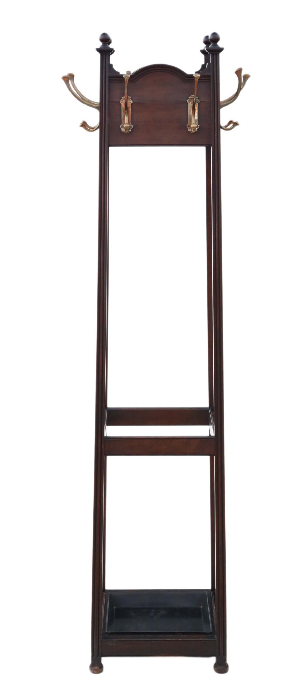 Mahogany Victorian coat hat stick umbrella stand