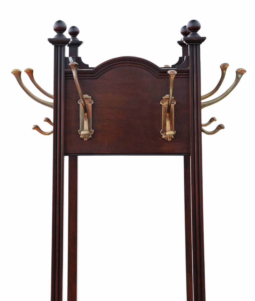 Mahogany Victorian coat hat stick umbrella stand View IV