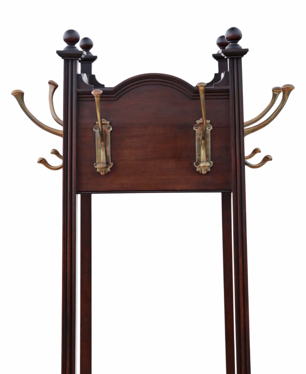 Mahogany Victorian coat hat stick umbrella stand View V