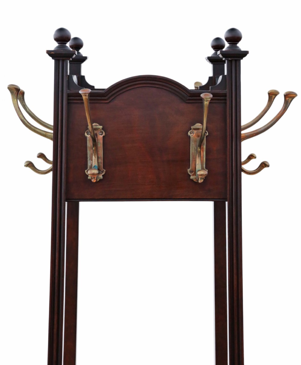 Mahogany Victorian coat hat stick umbrella stand View VI