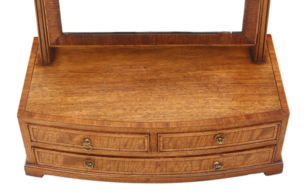 Mahogany dressing table swing mirror toilet 19th Century View IV