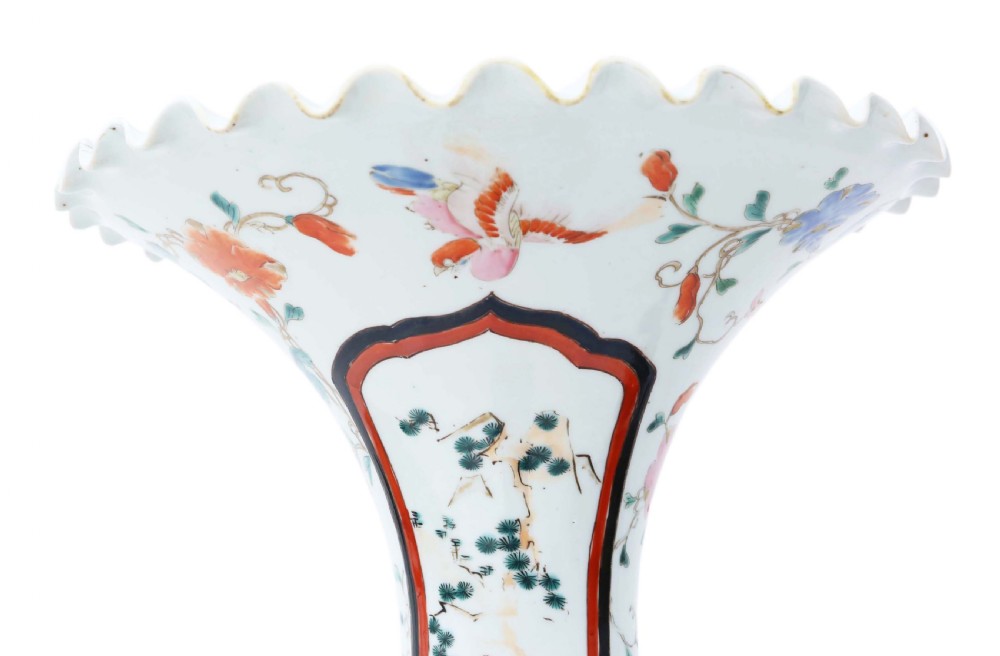 Antique very large Japanese Meiji Period porcelain Kutani vase View VIII