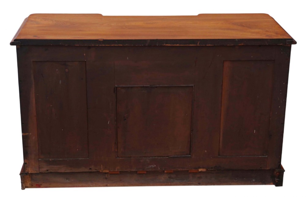 Victorian burr walnut twin pedestal desk View IX