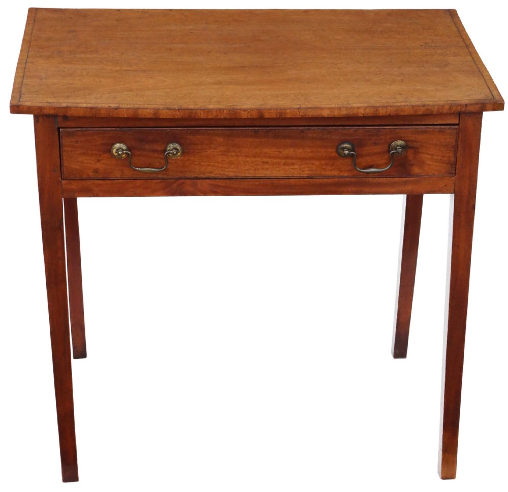 Georgian C1800 crossbanded mahogany writing table