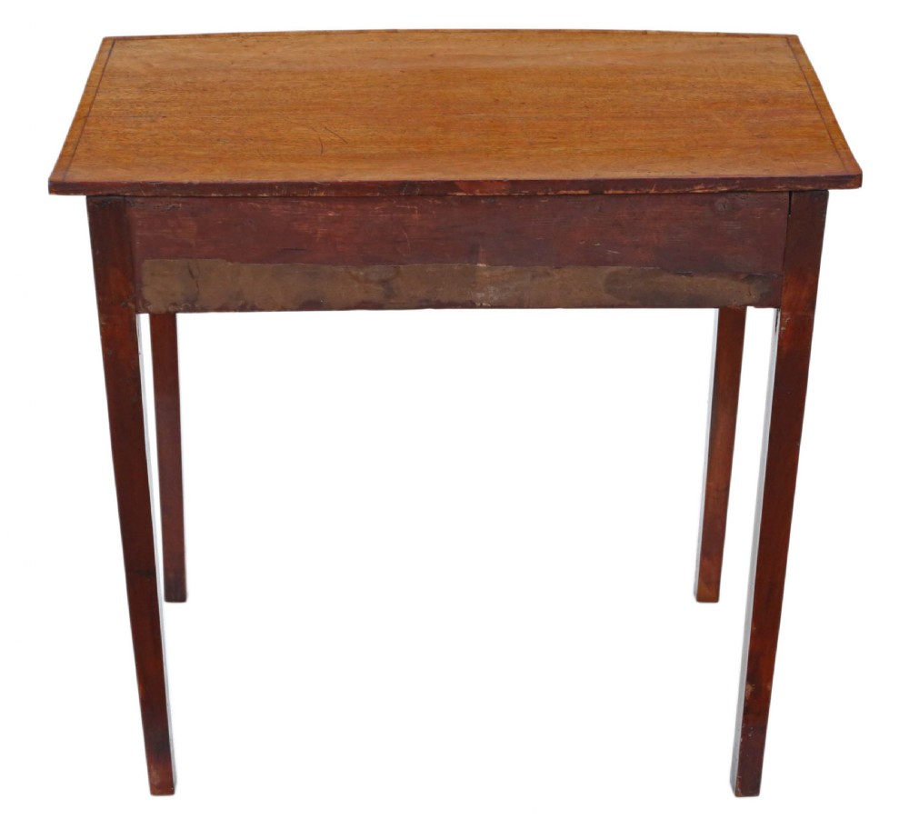 Georgian C1800 crossbanded mahogany writing table View VIII