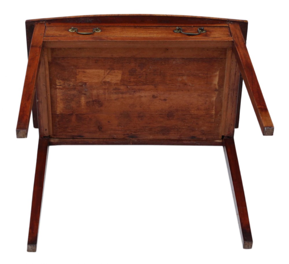 Georgian C1800 crossbanded mahogany writing table View IX