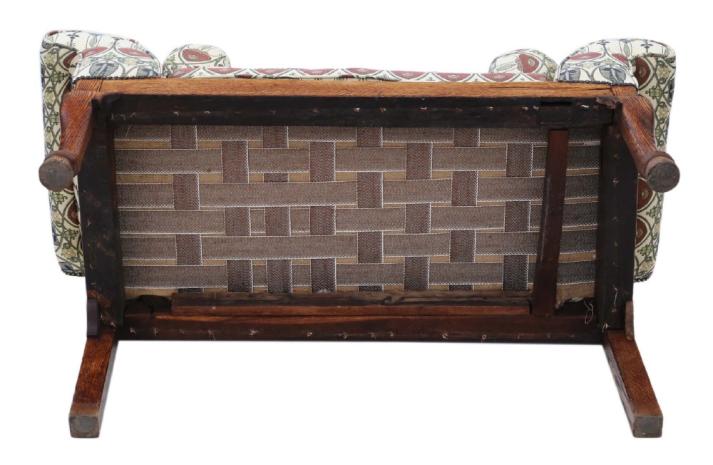 Georgian oak settle bench View VII