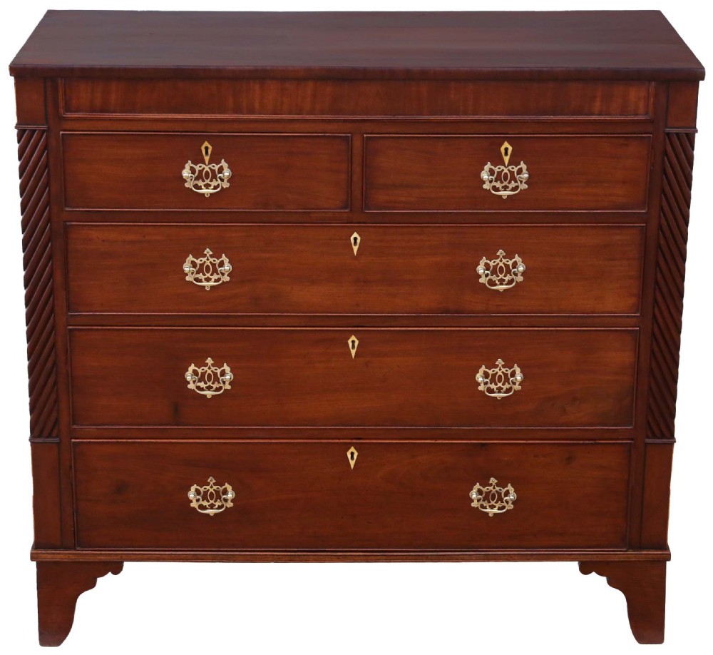 Georgian large mahogany chest of drawers