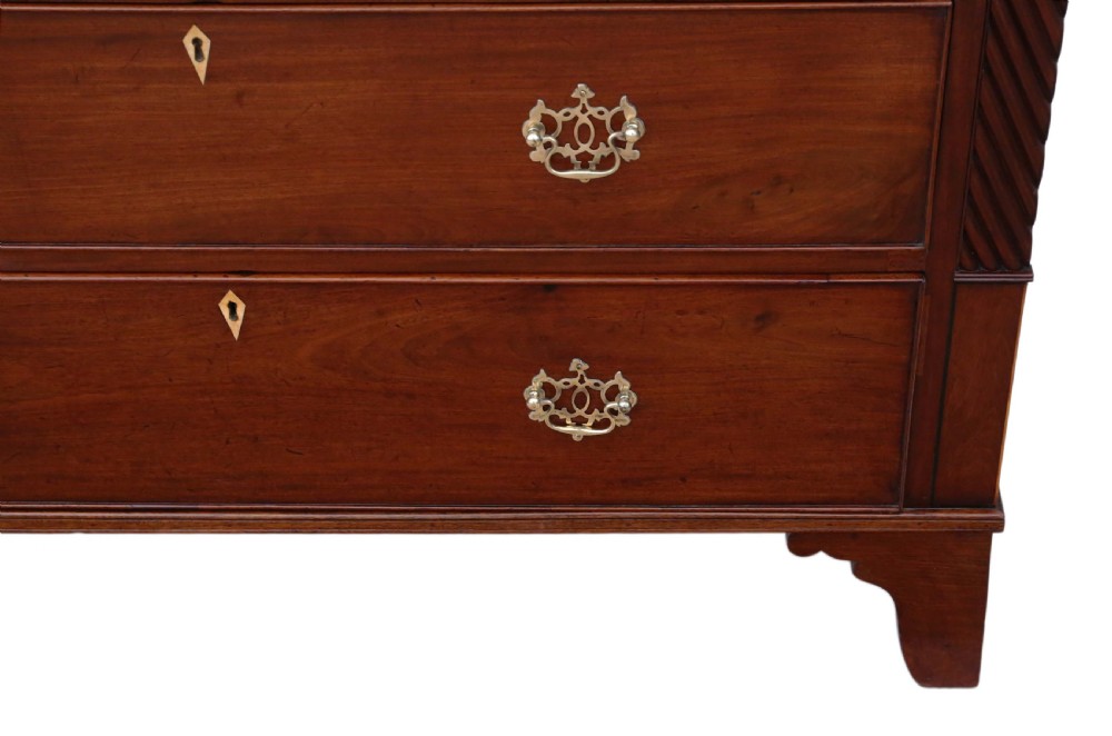 Georgian large mahogany chest of drawers View IV