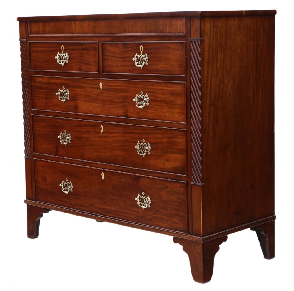 Georgian large mahogany chest of drawers View VI