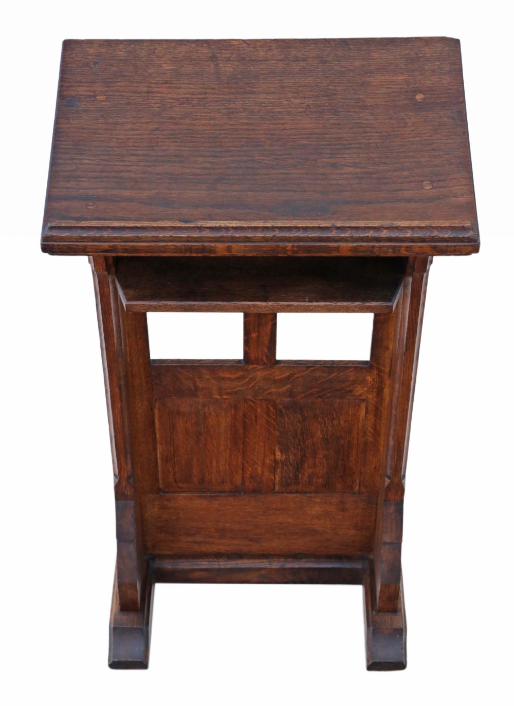 19th Century Gothic carved oak pedestal lectern  View II