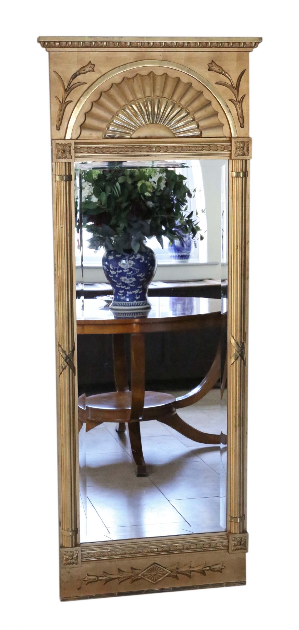 Gilt full height wall floor mirror