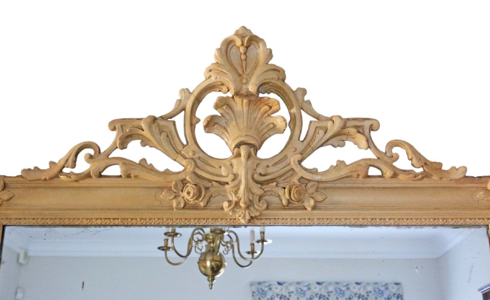 Floral full height wall floor mirror View II