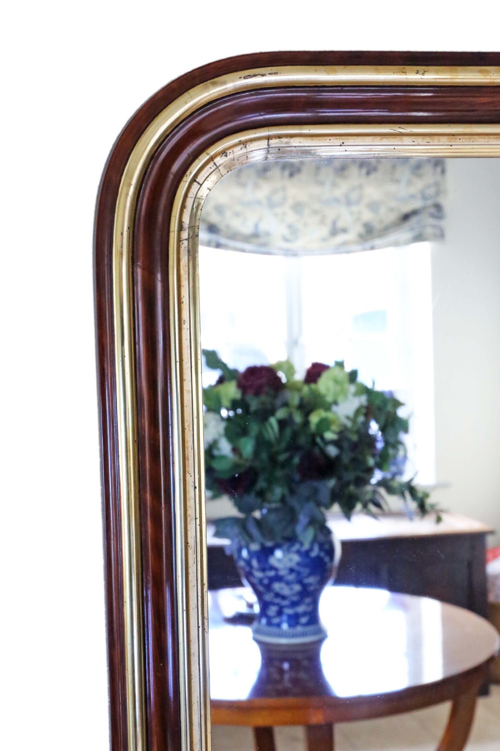 Gilt walnut full height wall floor mirror View III
