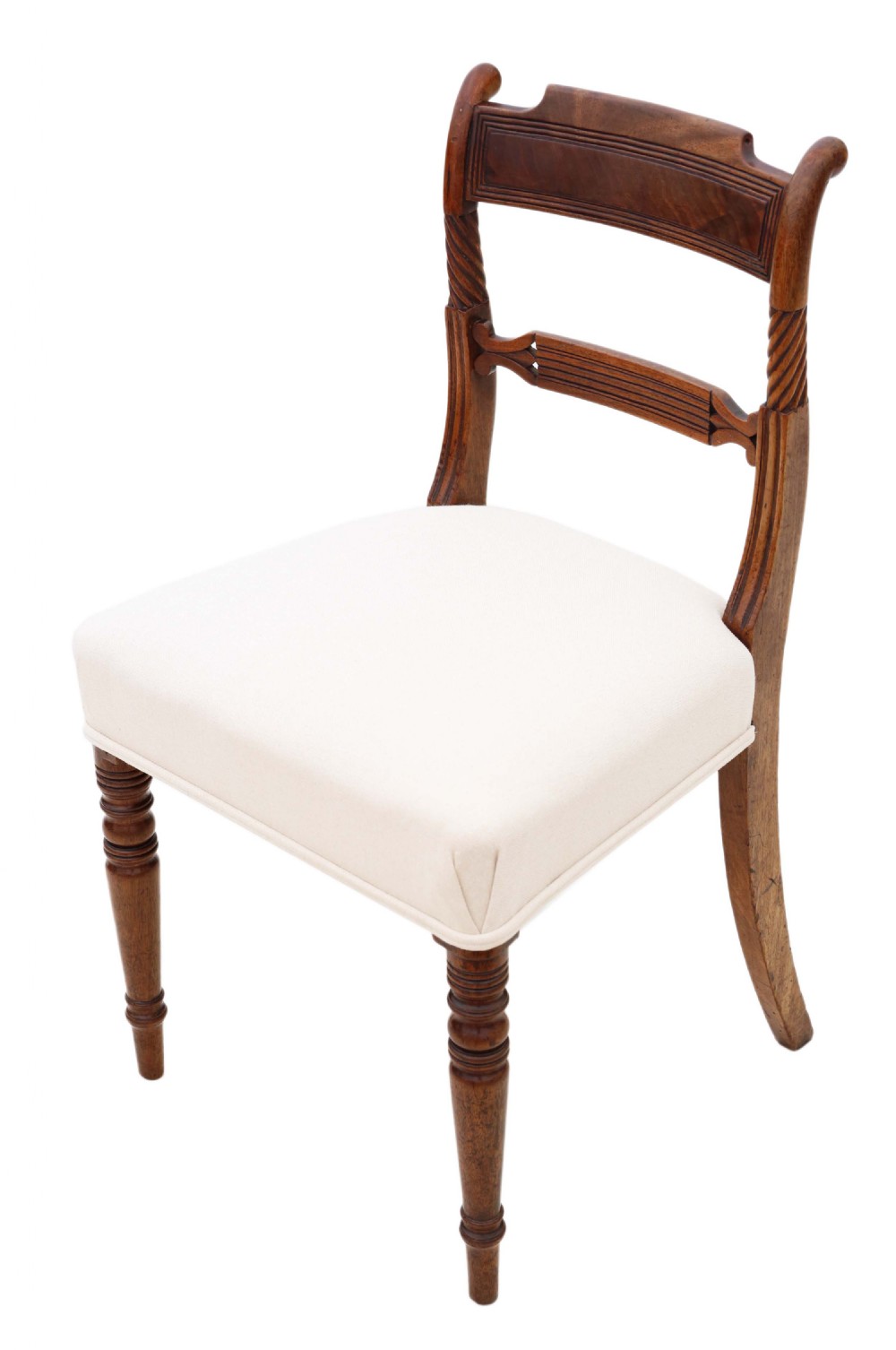 Set of 6 Georgian mahogany dining chairs View V