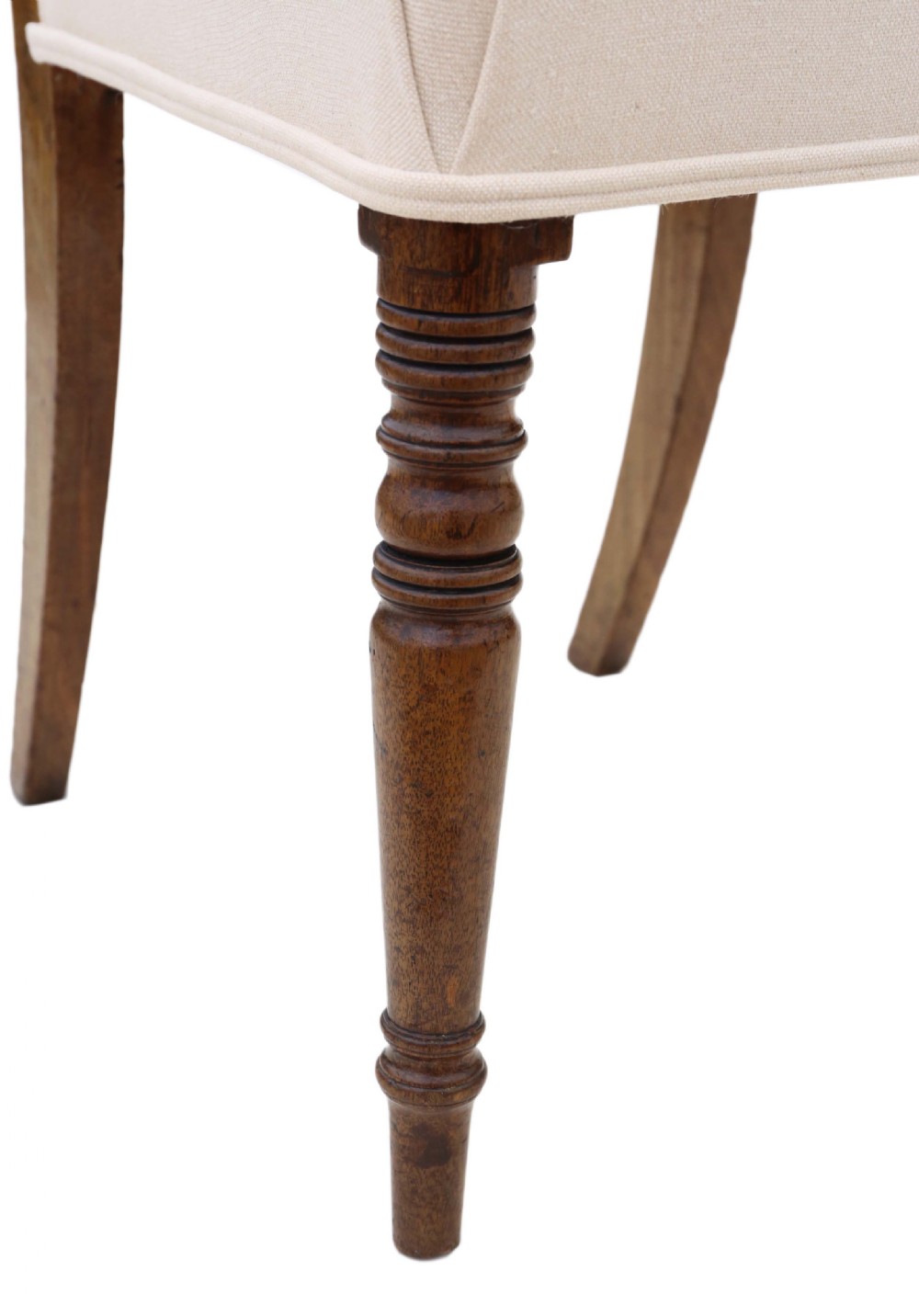 Set of 6 Georgian mahogany dining chairs View VII