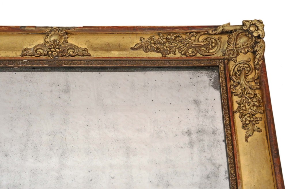 Georgian gilt overmantle wall mirror C1800 View III
