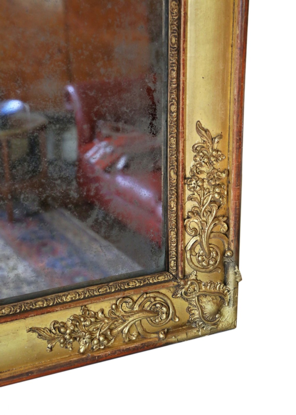 Georgian gilt overmantle wall mirror C1800 View VII