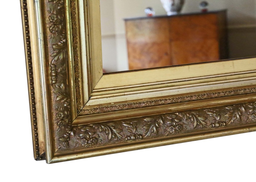 19th Century gilt overmantle / wall mirror View III