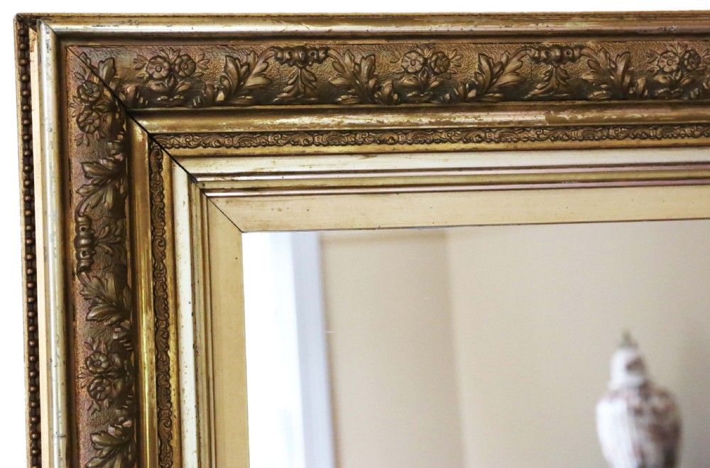 19th Century gilt overmantle / wall mirror View IV