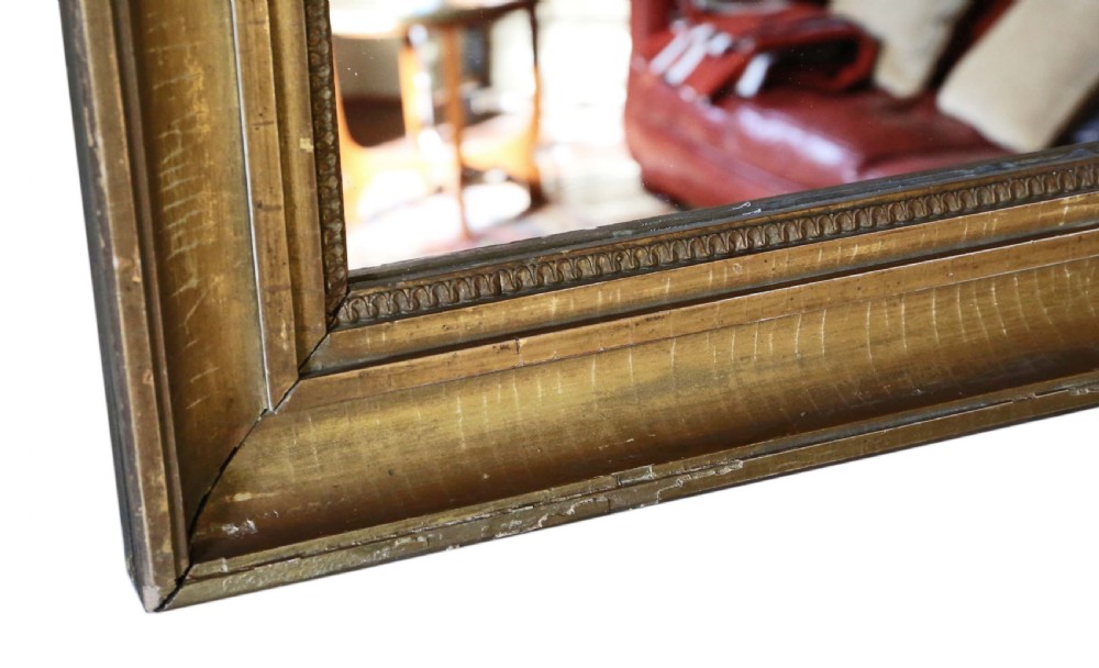 Gilt overmantle wall mirror 19th Century  View VI