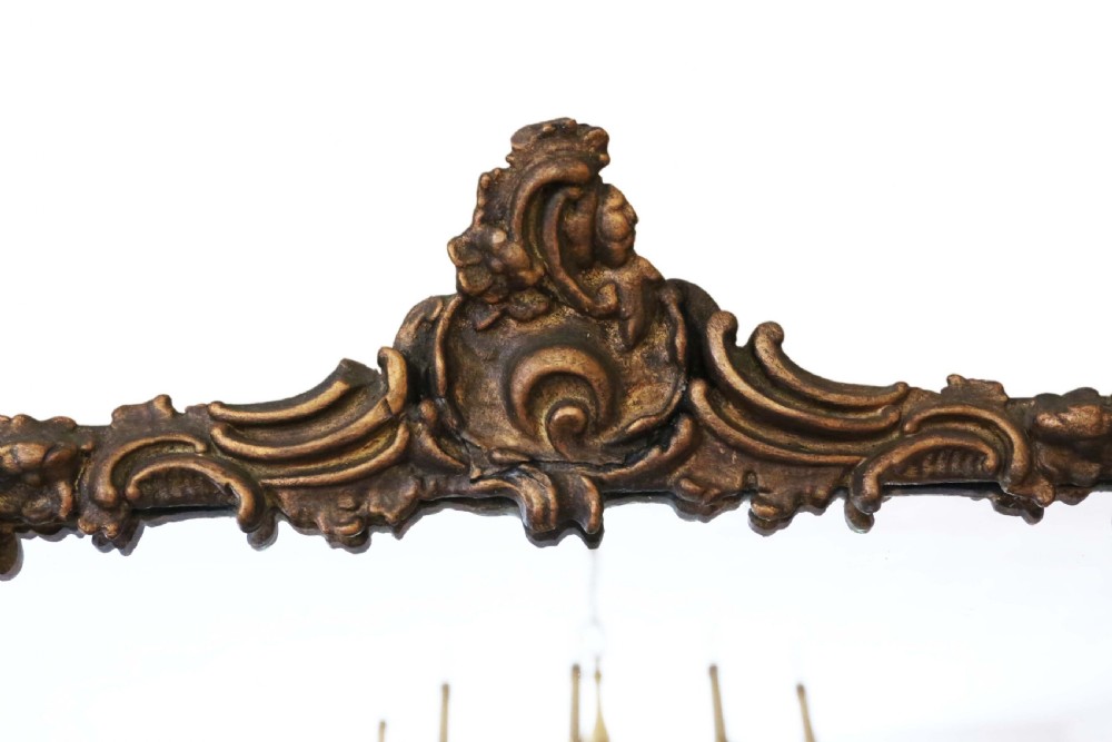 19TH CENTURY GILT OVERMANTLE WALL MIRROR View III