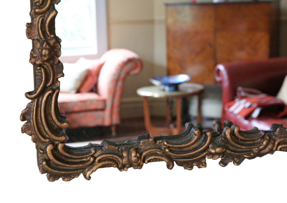 19TH CENTURY GILT OVERMANTLE WALL MIRROR View IV