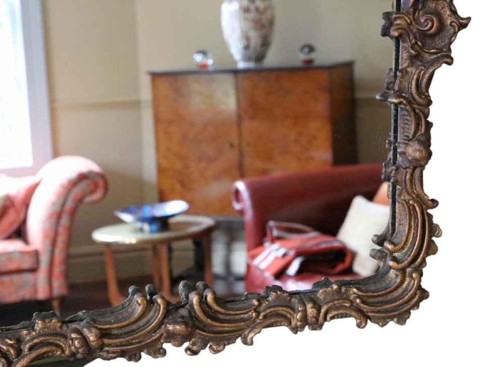 19TH CENTURY GILT OVERMANTLE WALL MIRROR View VII