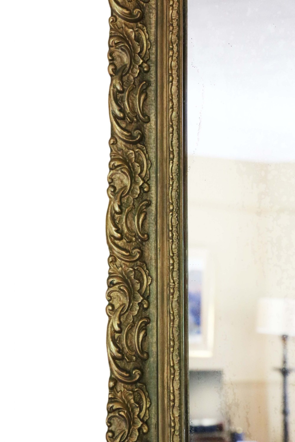 Large 19th Century French gilt overmantle or wall mirror View IV