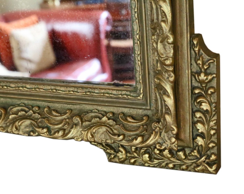 Large 19th Century French gilt overmantle or wall mirror View VII
