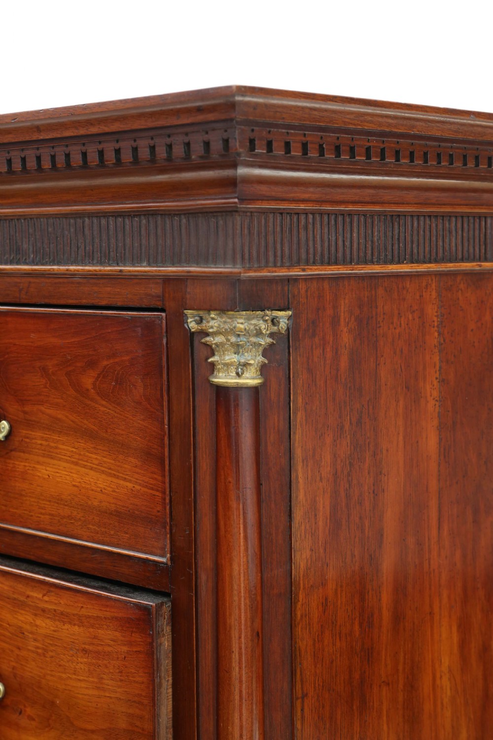 Antique fine quality Georgian mahogany tallboy chest on chest of drawers View VI