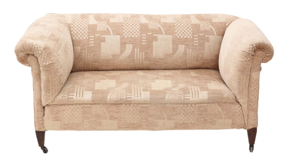 Small Victorian Chesterfield drop-arm sofa  View VI