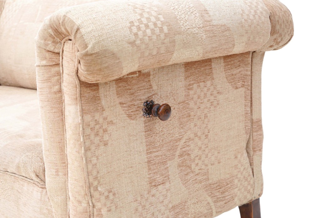 Small Victorian Chesterfield drop-arm sofa  View IX