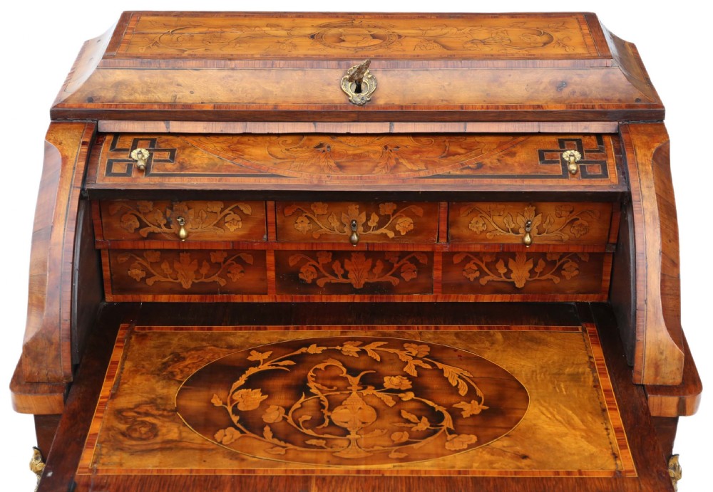 Small 19th Century marquetry cylinder bureau View IV