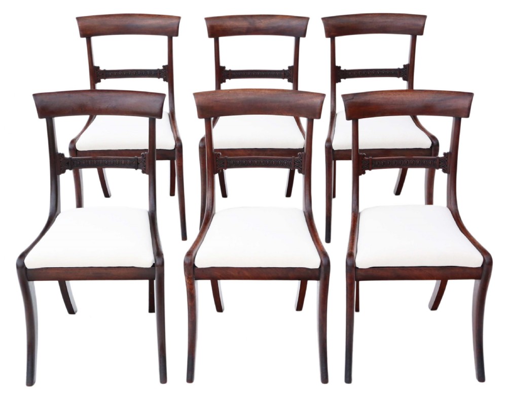 Set of 6 Regency mahogany dining chairs C1825
