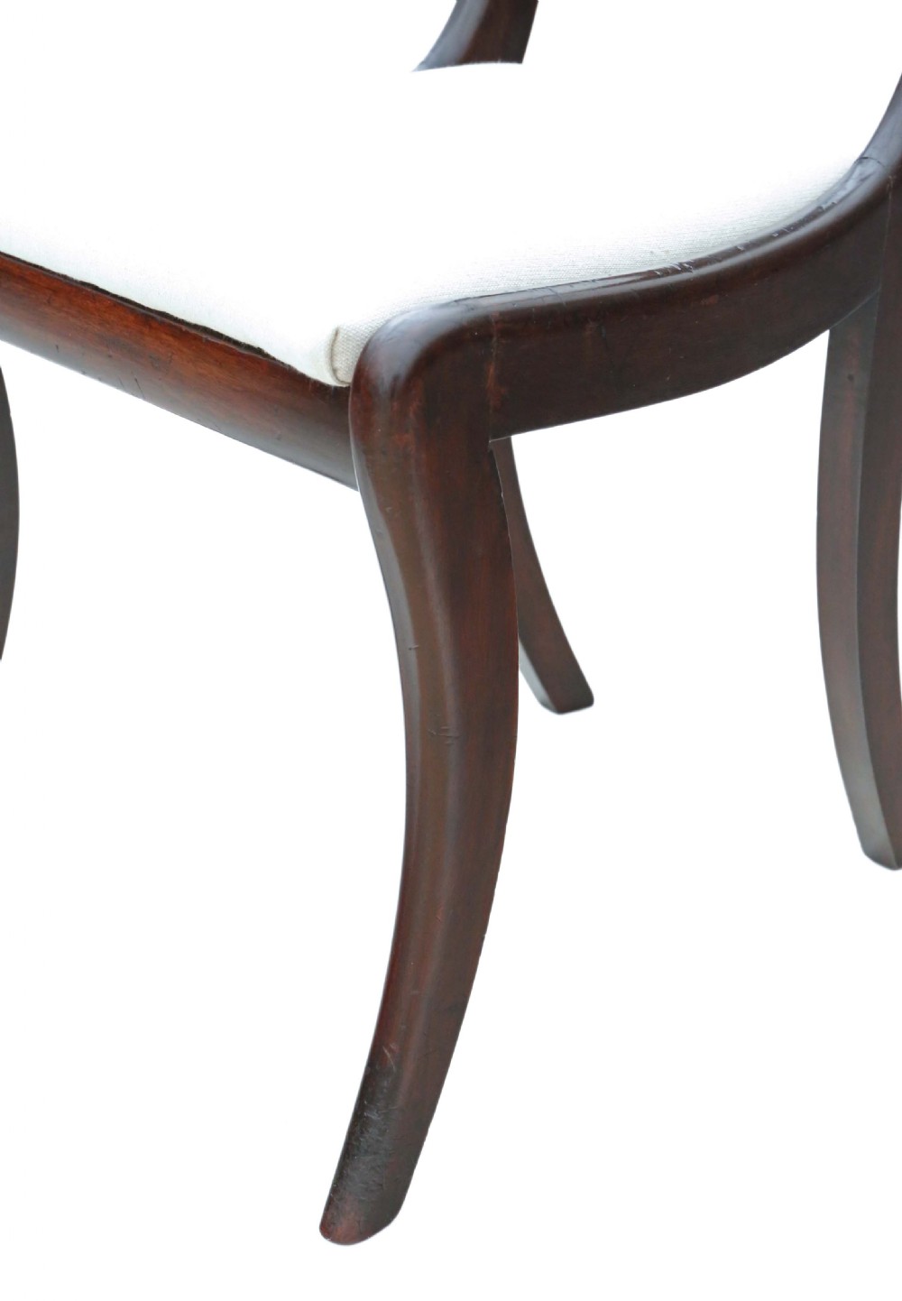 Set of 6 Regency mahogany dining chairs C1825 View VII