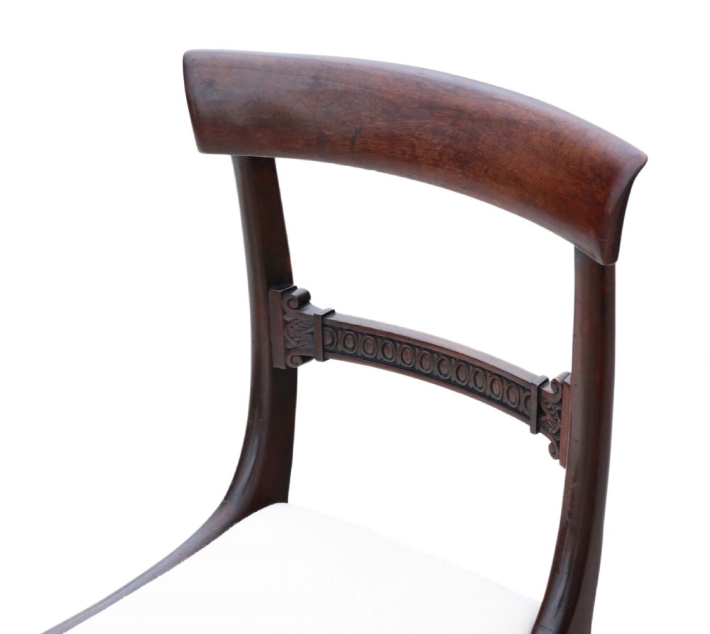 Set of 6 Regency mahogany dining chairs C1825 View VIII