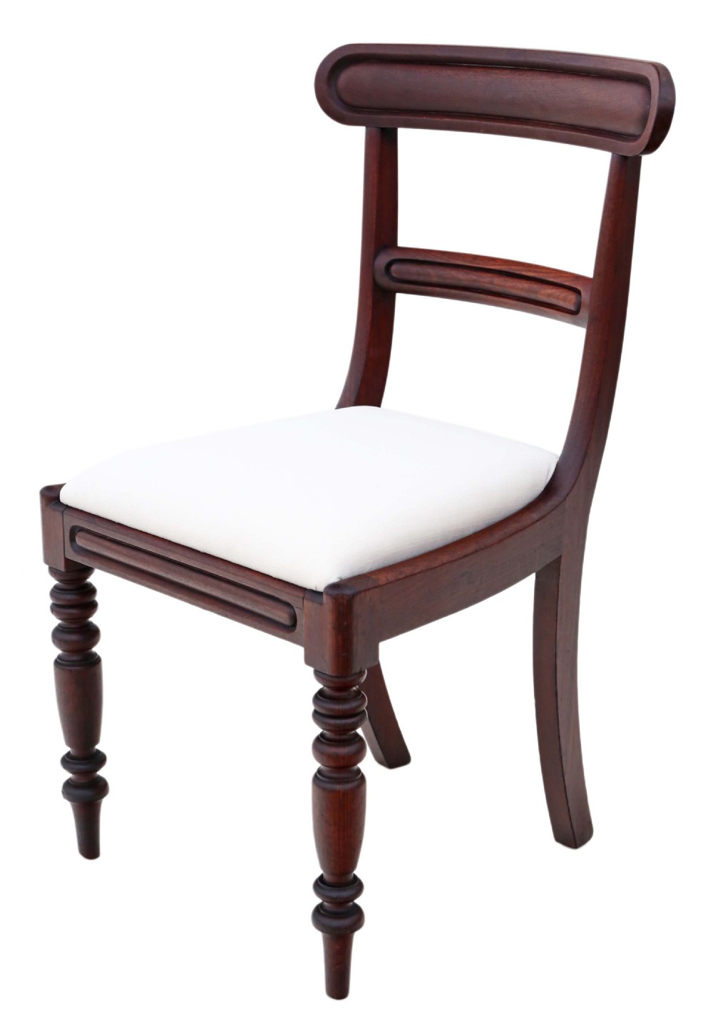 C1850 set of six Victorian mahogany dining chairs View V