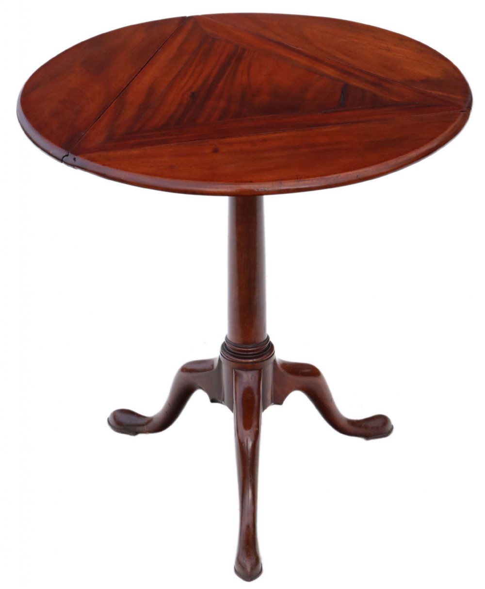Georgian mahogany folding wine table