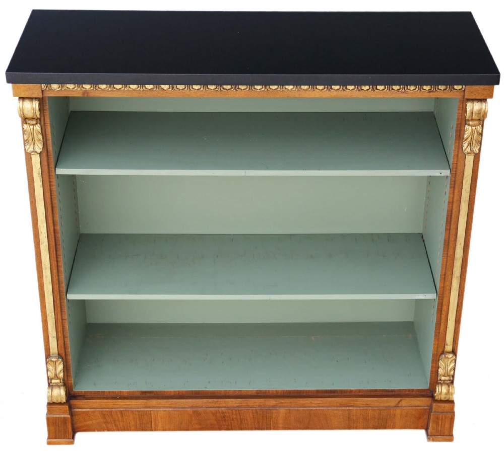 Pair of large Victorian and later walnut adjustable bookcase View IV