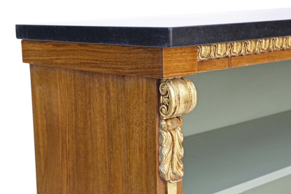 Pair of large Victorian and later walnut adjustable bookcase View VII