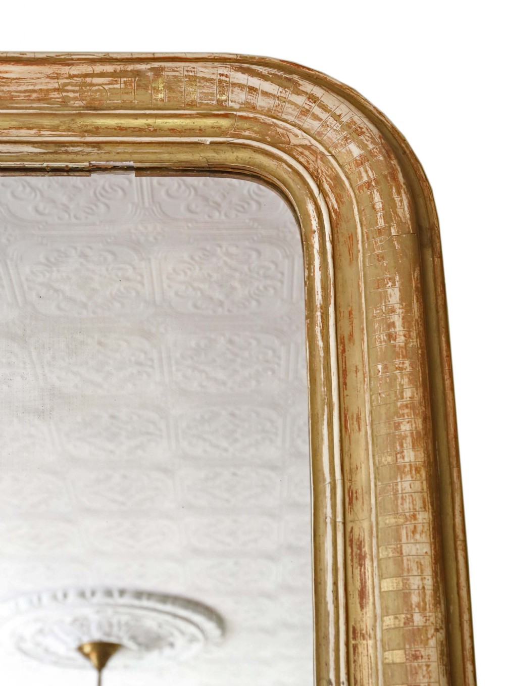 Very large gilt overmantle wall mirror 19th Century View III