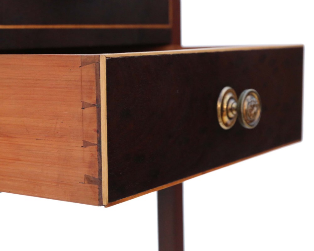 Georgian mahogany bedside table washstand C1810 View VI