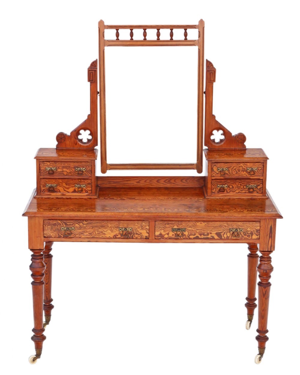 Victorian 19th Century pitch pine dressing table Aesthetic