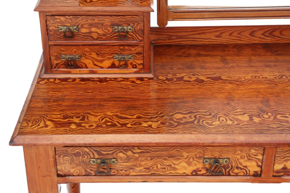 Victorian 19th Century pitch pine dressing table Aesthetic View IV