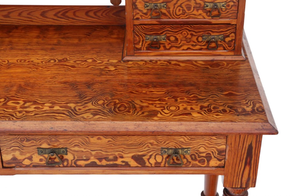 Victorian 19th Century pitch pine dressing table Aesthetic View VI