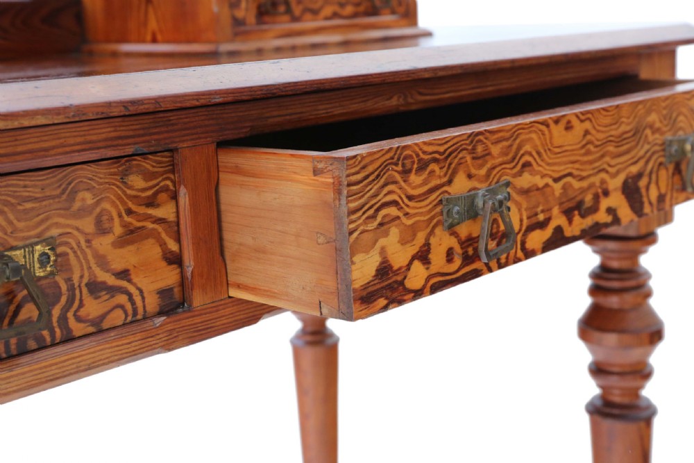 Victorian 19th Century pitch pine dressing table Aesthetic View IX