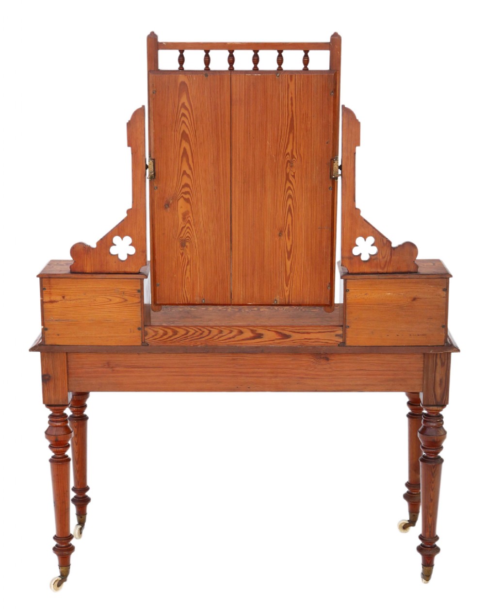Victorian 19th Century pitch pine dressing table Aesthetic View X